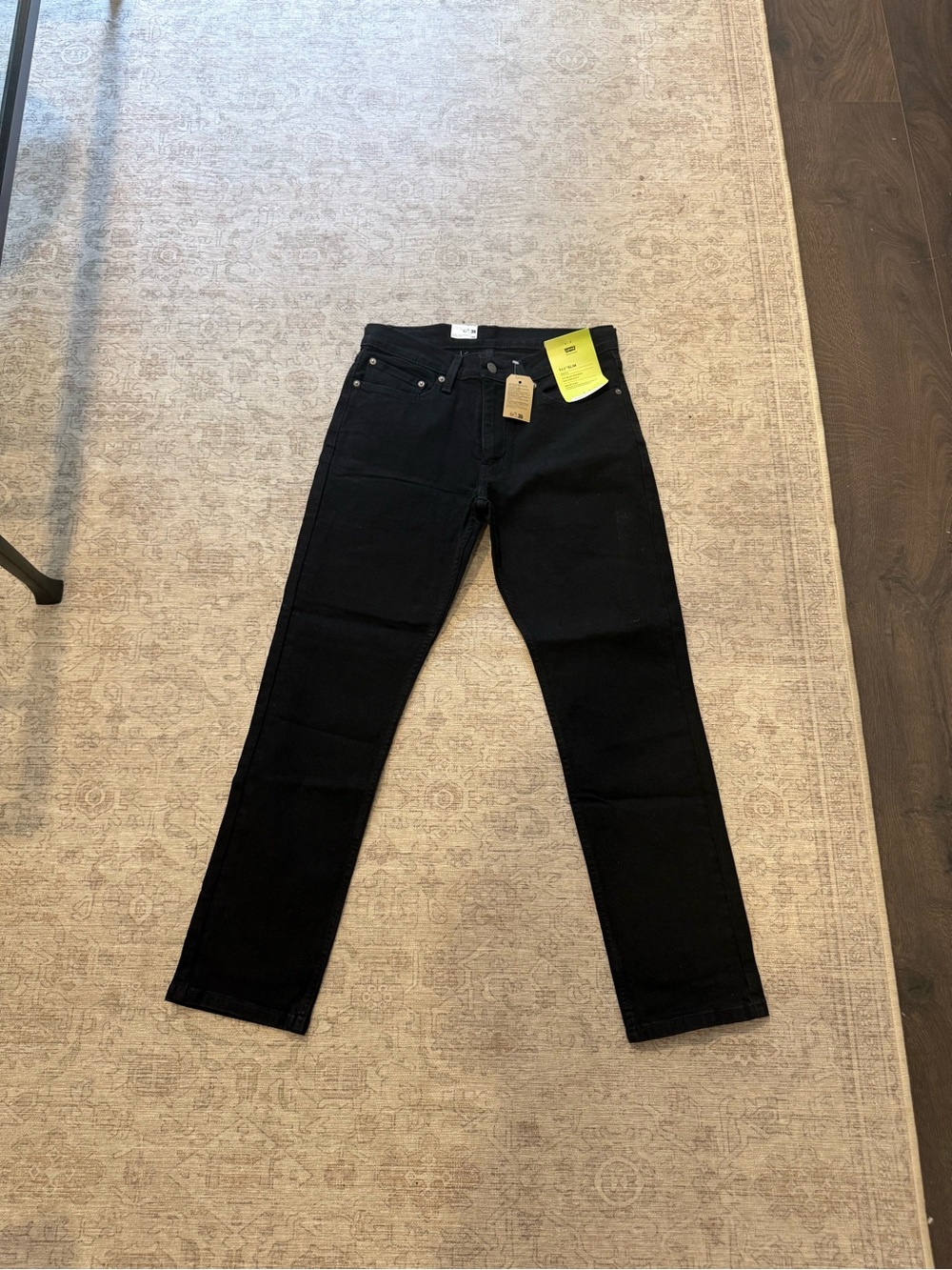 Levi's Men's Slim Straight Black Jeans